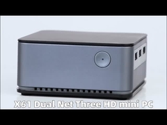 Intel Celeron 11a Geração N5105 Mini Computador LPDDR4X 16GB Com Dual LAN 3 HDMI