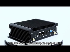 Processador Intel Core Série Computador Industrial Sem Ventilador Mini PC Com Dual LAN Dual COM