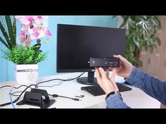 Unico Ethernet Mini PC sem ventilador 6USB Interfaces Protable Computador para escritório em casa