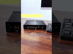 Intel N100 Sem Ventoinha e Com 16 GB 2 LAN 2 COMs Mini PC Industrial