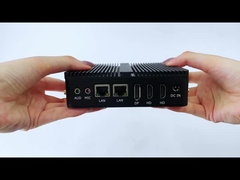 Processador Intel Celeron J6412 Com DDR4 16GB de RAM e 2 HD Industrial PC sem ventilador