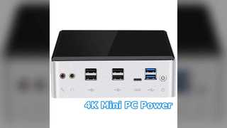 Potência SSD Intel Core Mini PC 4K NVMe
