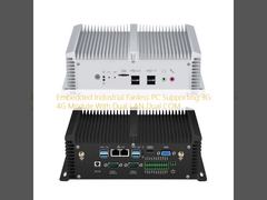 PC industrial sem ventilador 3G 4G Dual LAN Dual COM