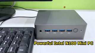 Intel N100 Processador Dual LAN Mini PC com Quatro USB DDR4 46GB RAM Para Escritório em Casa
