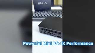 Processador Intel N250 Mini Pc com 1 porta Gigabit Ethernet 2HD-MI 1Type-C para home office e jogos