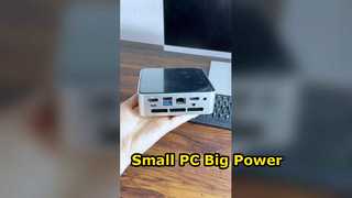 Mini PC com processador AMD Ryzen R3 4300U com 1 porta RJ45 Gigabit Ethernet 2 HD-MI 1 tipo-C