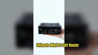Mini PC industrial com processador Intel AlderLake N100 portas LAN duplas 4 portas seriais