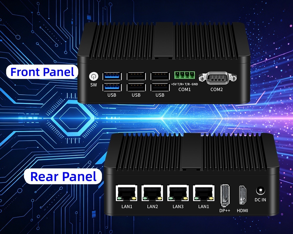 Últimos blogs da empresa sobre Quatro LAN Dual COM Industrial PC resolvem o problema de interfaces de rede industriais insuficientes