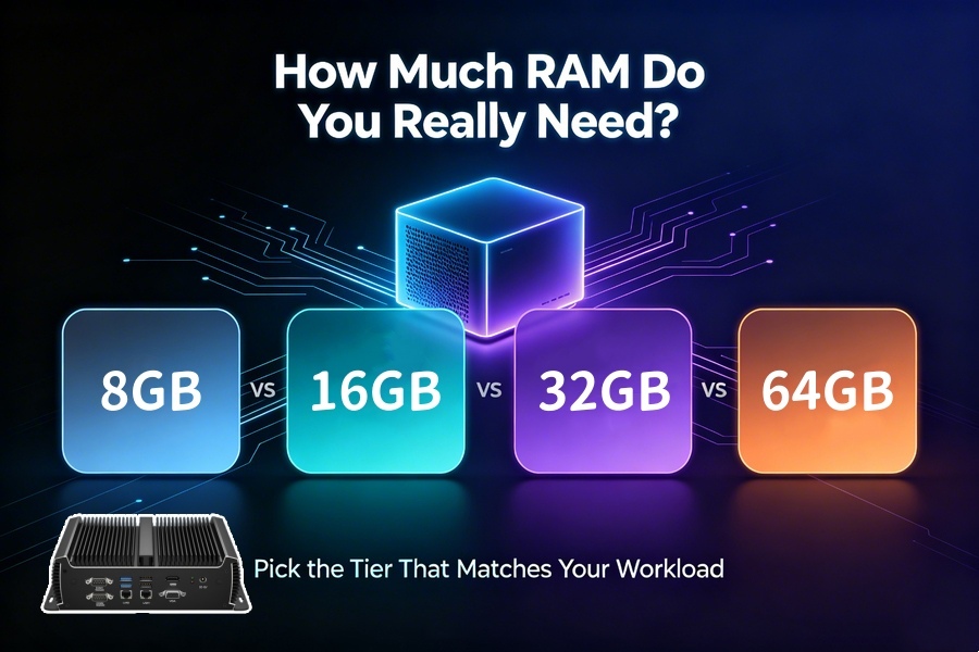 Últimos blogs da empresa sobre 8GB vs 16GB vs 32GB vs 64GB Mini PC: How Much RAM Do You Really Need?