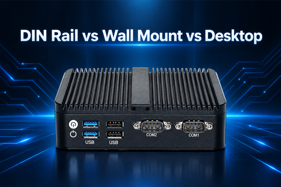 Últimos blogs da empresa sobre Trilho DIN vs Montagem em Parede vs Desktop: Escolhendo a Montagem Certa para o Seu Mini PC Industrial