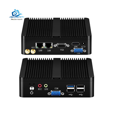 comprar Mini Computador Industrial Fanless com Suporte a Windows 10/Linux Design Compacto em Alumínio 133mm*125mm*40mm Fabricação em linha
