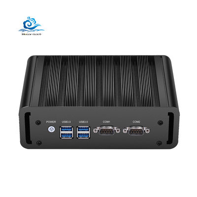 comprar Mini PC Industrial sem ventilador de cor preta com 12V Power DDR3 RAM e 1 ano de garantia Fabricação em linha