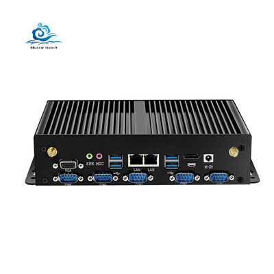 comprar HLY J1900 PC industrial com 8 portas USB 3G / 4G LTE e Compacto tamanho 235x137x55mm Fanless Computador Embedded Fabricação em linha
