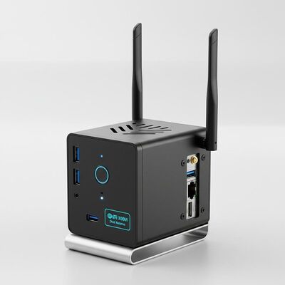 comprar Sistema de desktop minúsculo com gráficos Intel Iris Xe integrados, apresentando Wi-Fi 300M com antenas duplas, ideal para computação de escritório e conectividade perfeita Fabricação em linha