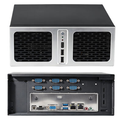 comprar Mini pc industrial com processador in-tel celeron g6900, portas lan duplas, seis portas com e duas interfaces sata, mini computador Fabricação em linha