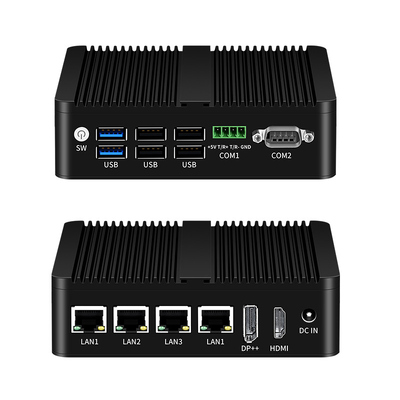 Comprar Intel N100 Processador Mini Computador Industrial sem ventilador Dual COM DDR4 RAM 4LAN Fabricação em linha