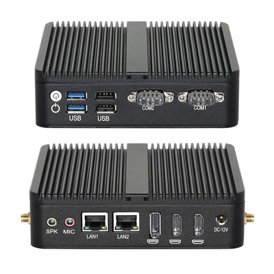 Comprar J6412 Processador Mini PC sem ventilador DDR4 Dual LAN Dual COM RS232 Triple Display Fabricação em linha