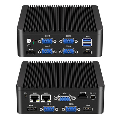 Comprar Intel N5000 J4125 4 Core Mini PC com Dual LAN 6 COM e DDR4 até 8G Fabricação em linha