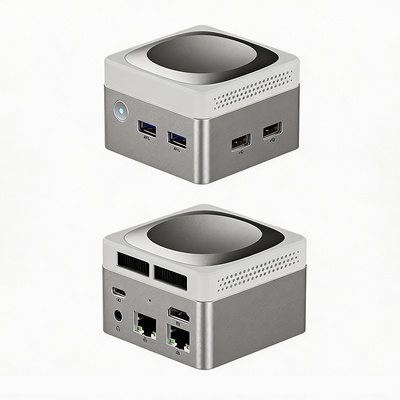 Comprar Intel N100 Mini Cube Computer LPDDR5 Dual Gigabit Ethernet RJ45 Mini PC para Casa Fabricação em linha
