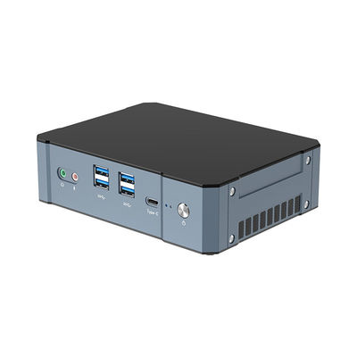DDR5 Mini PC para escritório em casa com ventilador LAN duplo 4 tela 2 M.2 SSD Desktop