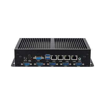 Série Intel Mini Computador Industrial Sem Ventilador 4 Gigabit Ethernet LAN 6COM