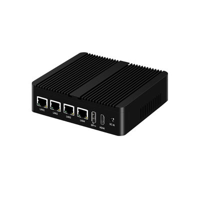 Intel N100 Processador Mini Computador Industrial sem ventilador Dual COM DDR4 RAM 4LAN