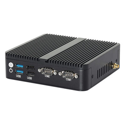 J6412 N100 Processador Mini PC sem ventilador DDR4 Dual LAN Dual COM RS232 Triple Display