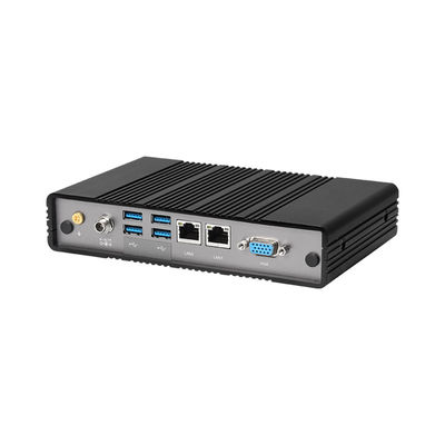 Intel Atom E3940 DDR3L 8GB PC Industrial Dual LAN Dual COM Mini Computador sem ventilador