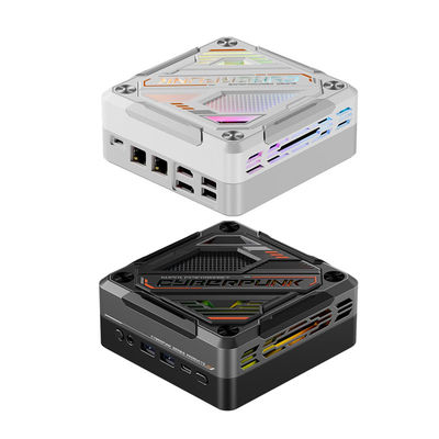 AMD Ryzen R7 7840HS Mini PC Dual LAN DDR5 64GB Mini PC de jogos com luz