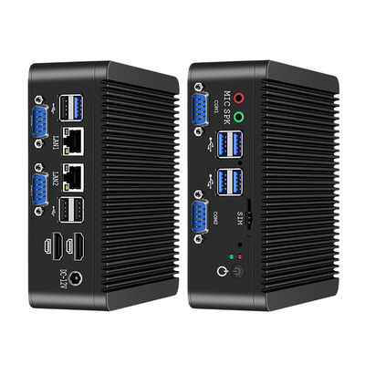 Intel Celeron J4125 Industrial PC com LAN duplo 4 COM DDR4 8GB e Linux