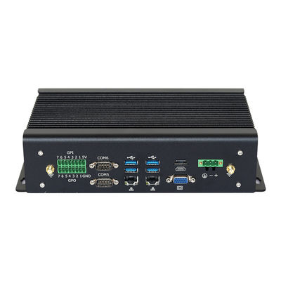 Intel Core I7 Industrial PC sem ventilador 1165G7 Mini PC com Dual Ethernet Hexa COM