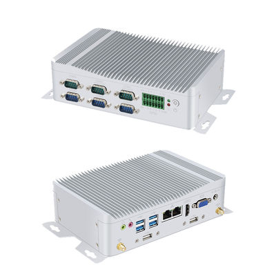 Intel Core i3 Industrial PC sem ventilador Mini PC com GPIO e DDR4 16G 6COM