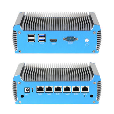 6 RJ45 Ethernet Soft Router PC com DDR4 até 8G e Intel Celeron 3865U Processador