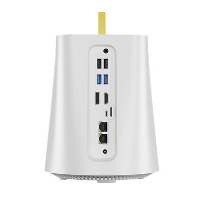 Quatro RJ45 2.5G LAN Software Router DDR4 32G NAS Intel E AMD Firewall Mini PC
