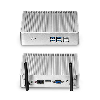 Intel Celeron e Core Mini PC sem ventilador com DDR3 RAM 8GB Suporte de tela dupla