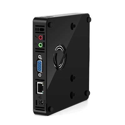 Intel Pentium 2117U Black Mini Computador com DDR3 RAM e chassi de alumínio