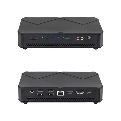 Intel Core i5 Series Black Mini PC Com Dual M.2 SSD 2280 Dual Fans de Refrigeração Estável