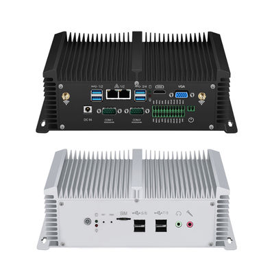 Dual LAN Dual COM PC industrial sem ventilador com canal duplo DDR4 Win 10 Linux