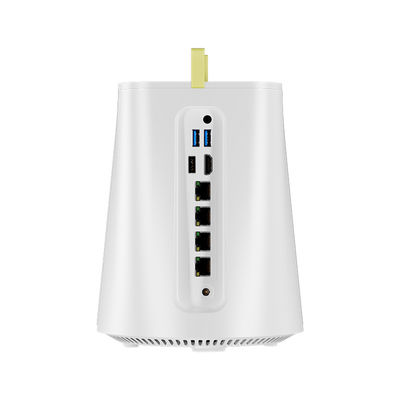 AMD Athlon 300U 3050E 4 LAN NAS Firewall Mini PC com DDR4 64G e Fans para Roteador