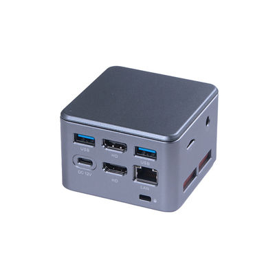 Intel Celeron N5105 Mini PC PC de jogos portátil LPDDR4x 16GB com LAN única Dual HDMI