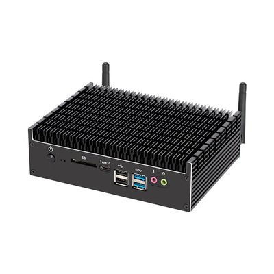 Intel Pentium 5405U PC industrial sem ventilador com COM e suporte a tela dupla