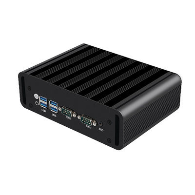 Intel Core i3 i5 i7 Processadores Mini PC Industrial sem ventilador com 2LAN 2COM RS485