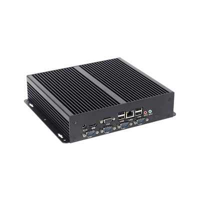 Intel Pentium 2117U PC industrial sem ventilador com portas 4COM Linux suporta HD Display