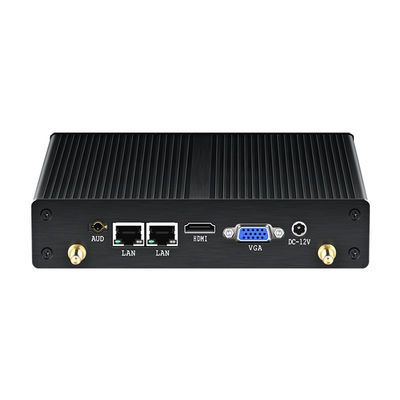 Intel Celeron Industrial PC sem ventilador com Dual LAN Dual COM DDR3 8GB Memória