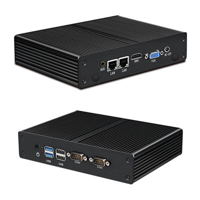 Intel Pentium Celeron Industrial Mini PC sem ventilador Suporta personalização ODM OEM