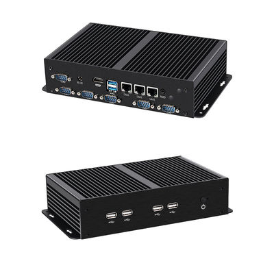 Intel Celeron Fanless Industrial Mini Desktop PC Com Chassi de Alumínio Wifi