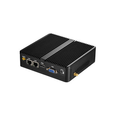 Mini PC industrial sem ventilador com processadores Intel Celeron Dual LAN Dual COM