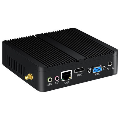 Unico Ethernet Mini PC sem ventilador 6USB Interfaces Protable Computador para escritório em casa