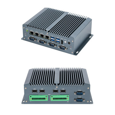 PC Industrial sem ventilador Intel Core i5 8250U 4 Ethernet GPIO Mini Computador Com COM