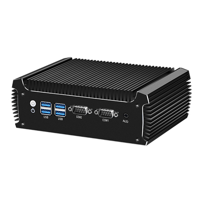 Intel Core i5 8250U Mini PC com 16 GB e 2 COMs 2 LAN PC Industrial sem ventilador